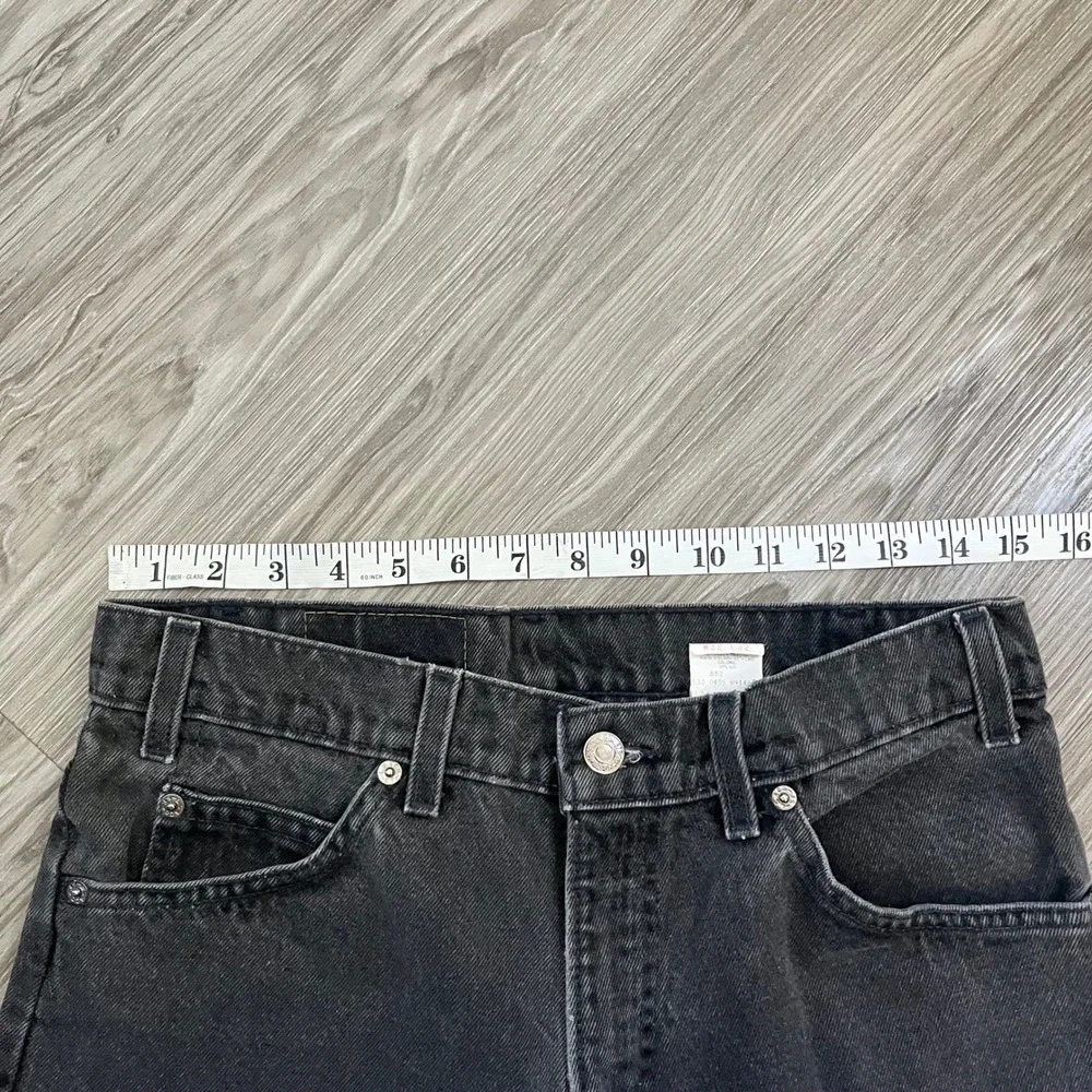 Vintage Levis 550 Orange Tab Relaxed Fit Tapered Black Jeans Made in USA 32x32